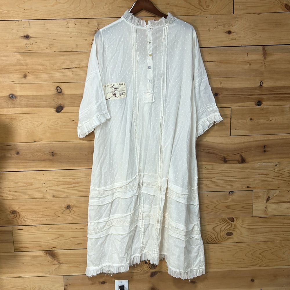 Magnolia Pearl vintage textile cotton granny nightgown cottagecore dress XL - Picture 13 of 16